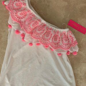 White and Pink Lilly Pulitzer Top - Size XS